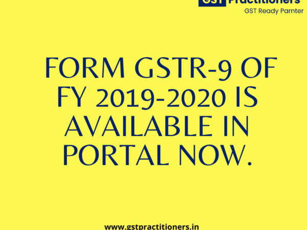 Form GSTR-9 of FY 2019-2020 is available in portal now.